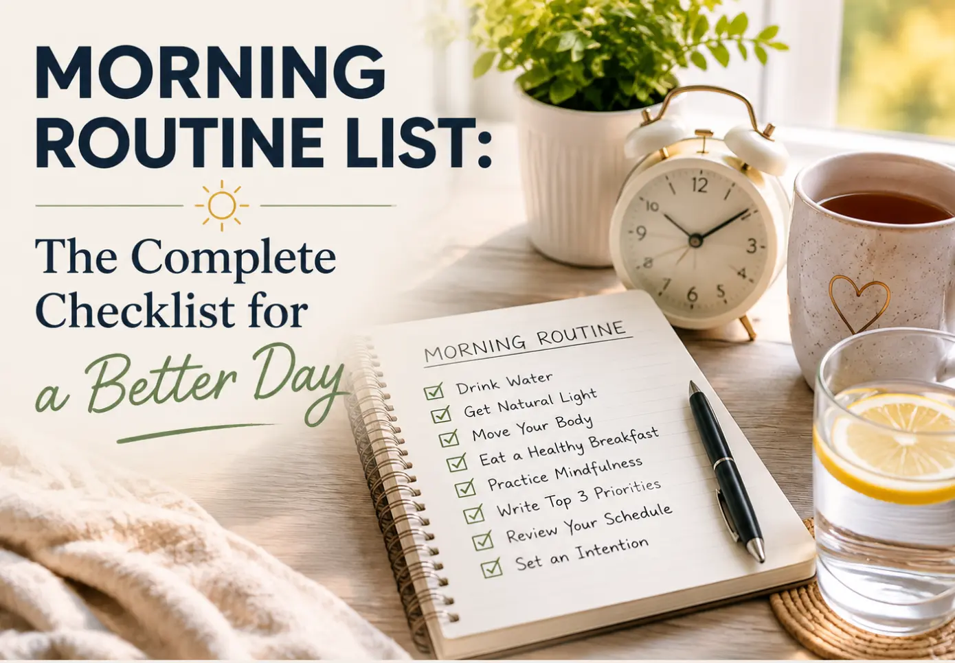 morning routine list