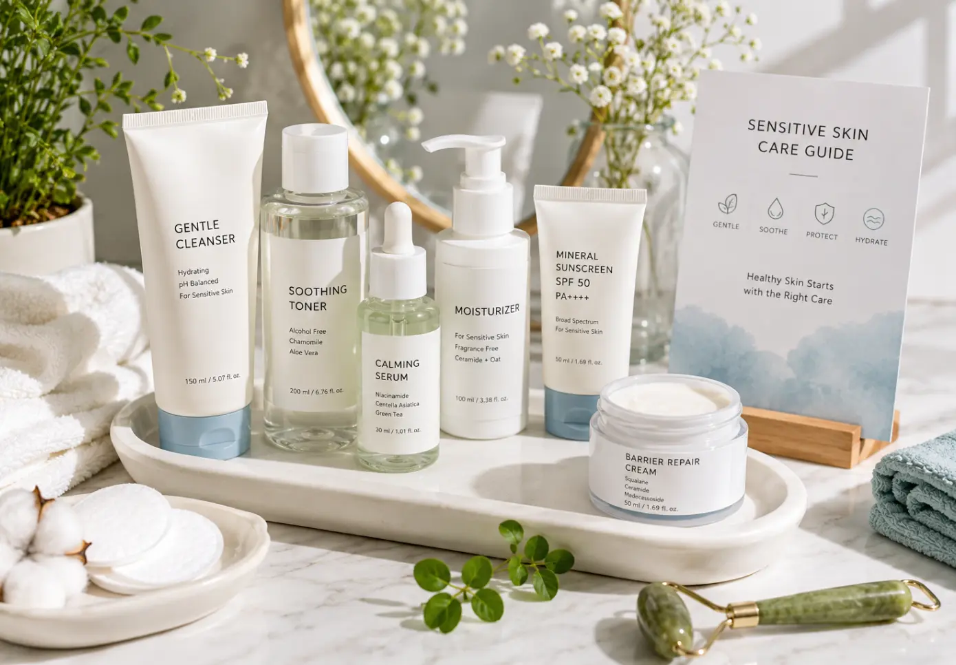 skincare routine for sensitive skin